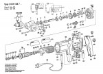 Bosch 0 601 126 703  Drill 220 V / Eu Spare Parts